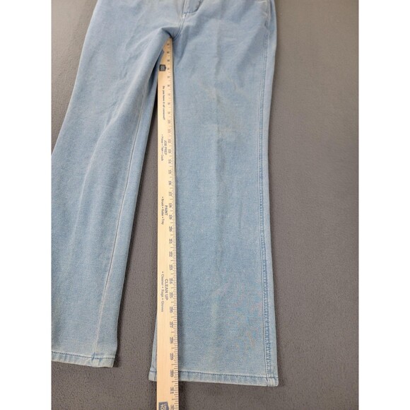 Quacker Factory Jeans Womens 10 Light DreamJeannes Straight Heart Rhinestone - Picture 2 of 14